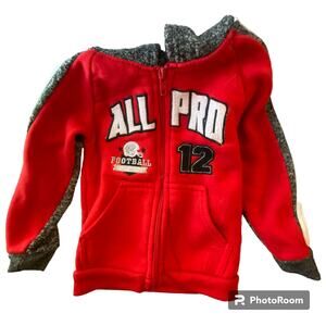 Mad Game Jacket 4T Boys Hooded Sporty Comfort Embroidery Patches Casual